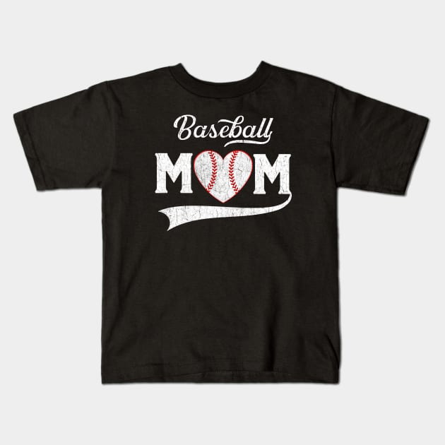 Baseball Mom Kids T-Shirt by AllWellia